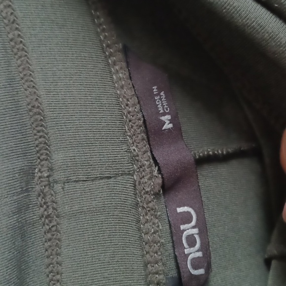 Nau Knit Maxi Skirt Pull On Green Khaki Elastic Waist Womens Sz M, 32" Wst, 32"L - Picture 3 of 4